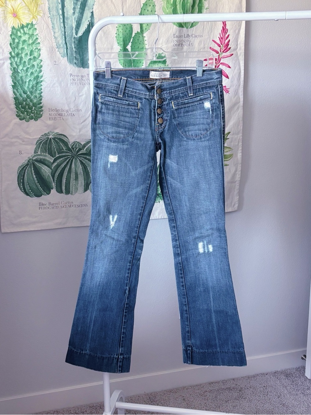 2006 Y2K Old Navy Authentic 1994 Low Rise Button Fly Bootcut Jeans Size 2
